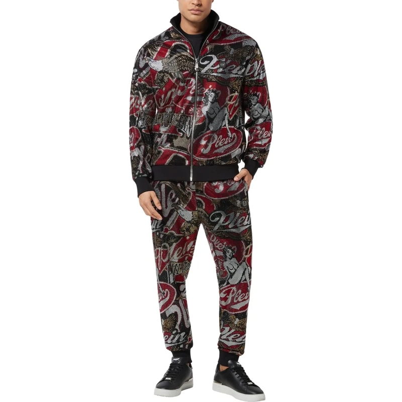 Philipp Plein Daunenjacke Jogging Jacket Embellished schwarz(Image 4)