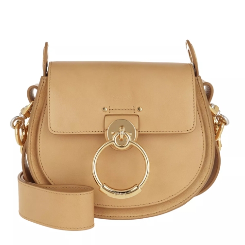 Chloé Tess Shoulder Bag Small Leather Bleached Brown Crossbody Bag