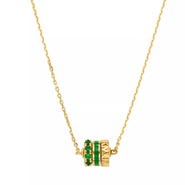 Michael Kors 14K Sterling Silver Rondelle Necklace Gold Short