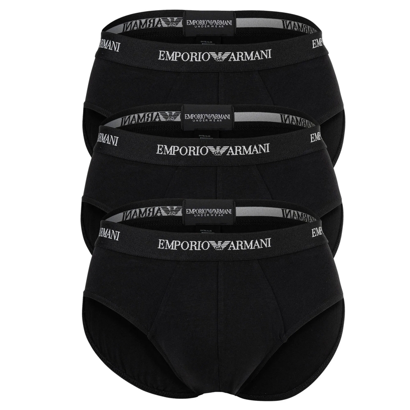 Emporio Armani  Core Logoband 3er Pack schwarz