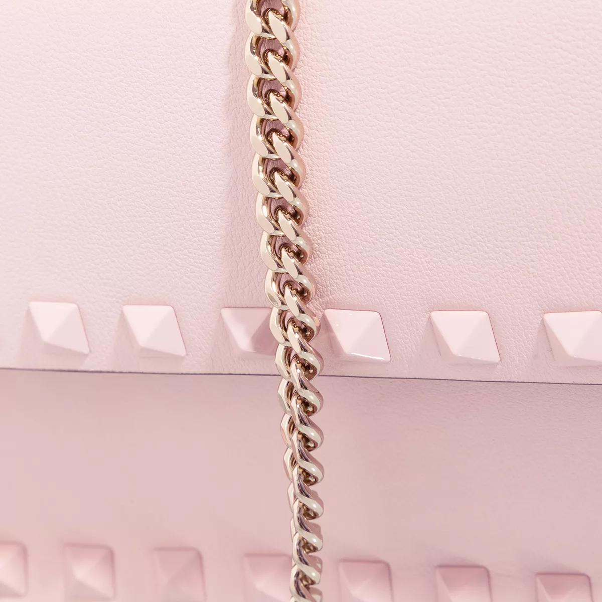 Valentino Garavani Pochettes Pouch Rockstud in poeder roze