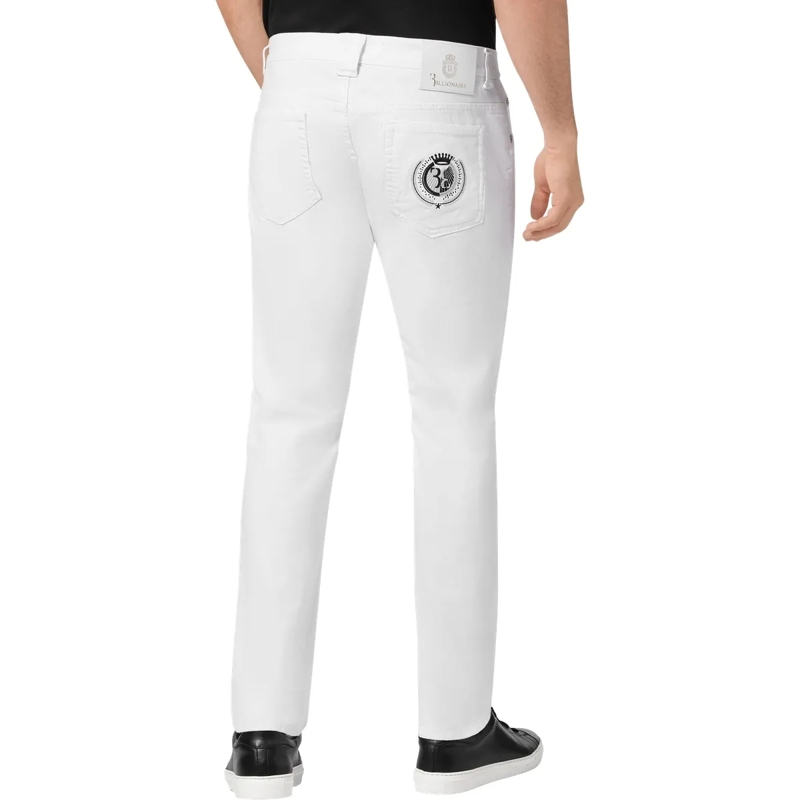 BILLIONAIRE Jeans mit geradem Bein Jeans Regular Fit Double B weiss(Image 2)