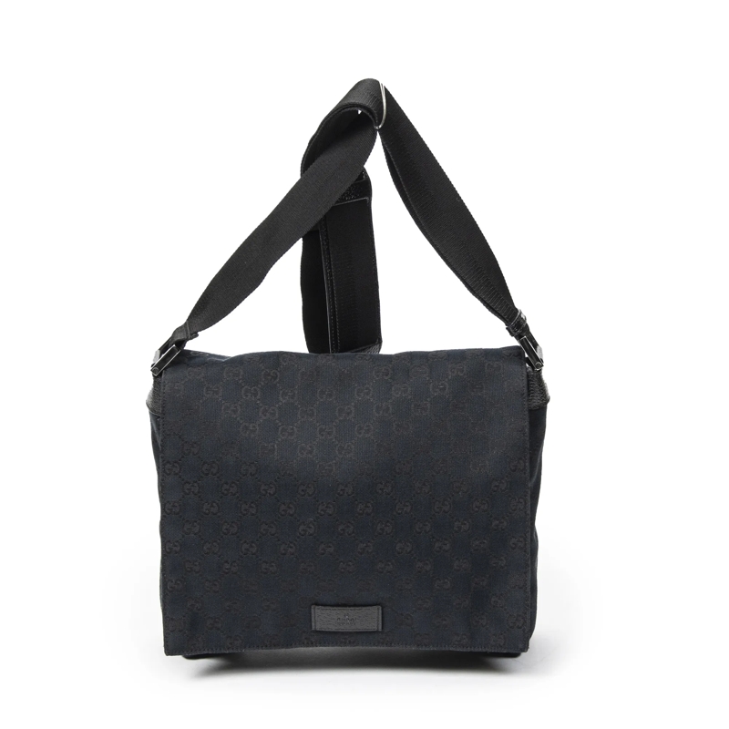 Gucci Crossbody Bag Flap Messenger schwarz