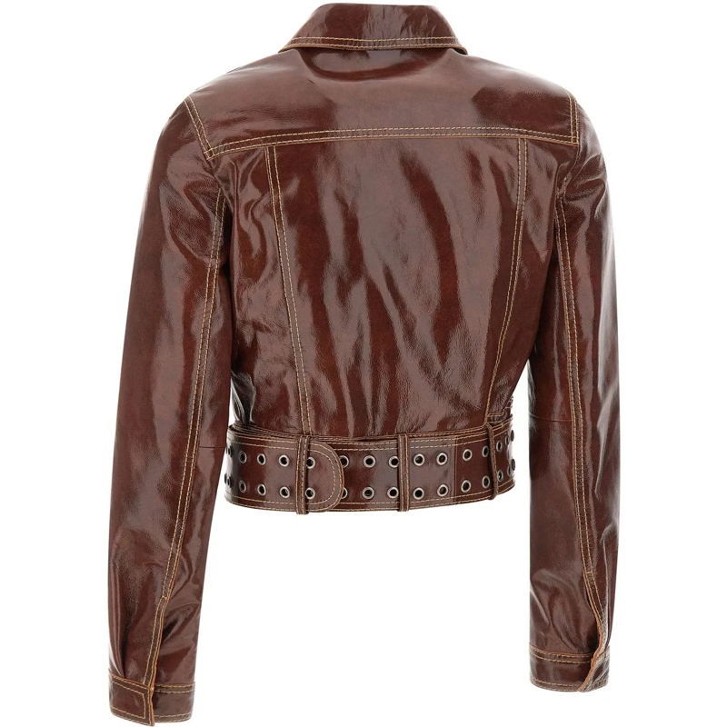 Diesel Veste en cuir Jackets Brown braun(Image 3)