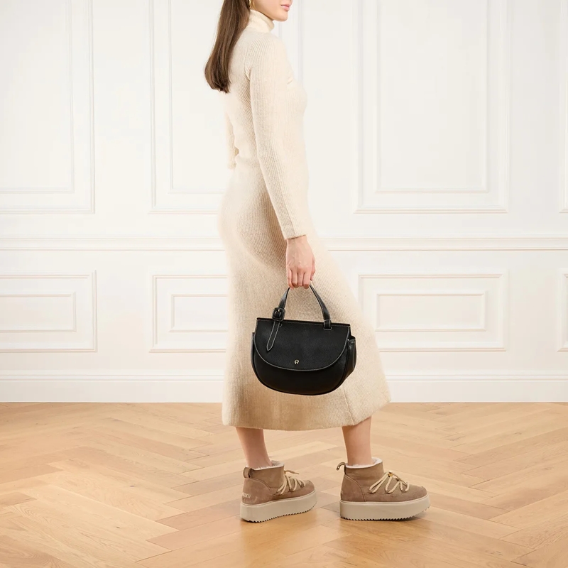 AIGNER Satchel Miranda Black(Image 3)