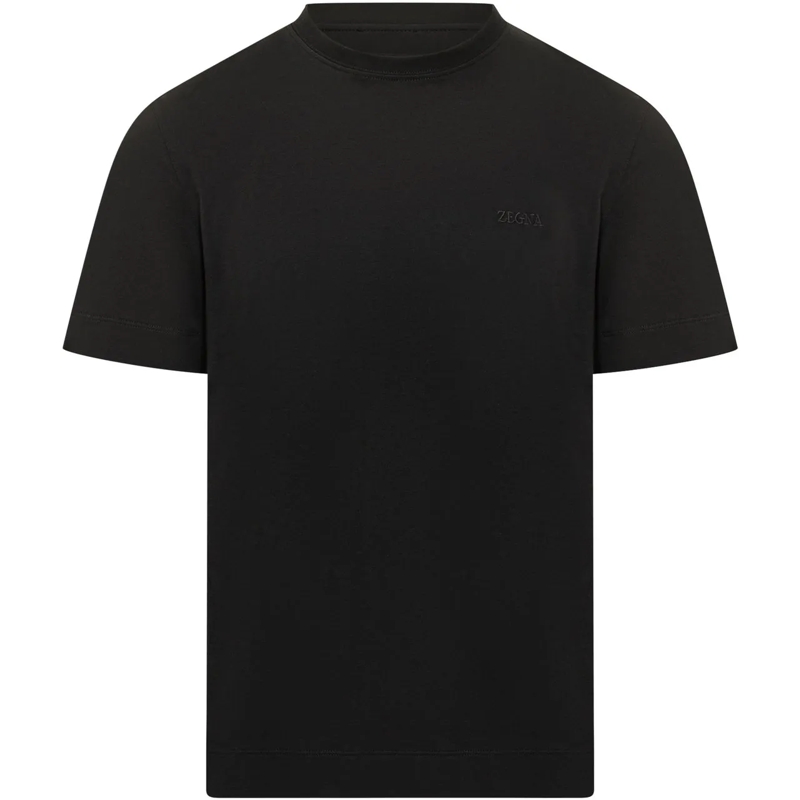 Zegna T-shirt T-shirt in Puro Cotone schwarz