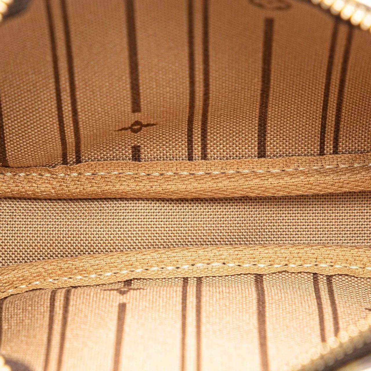 Louis Vuitton Hobo bags Monogram Trunks and Bags Mini Pochette Accessoires in bruin