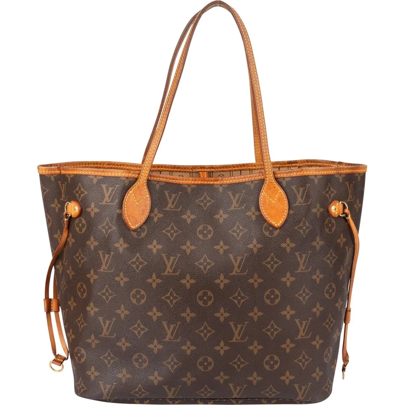 Louis Vuitton Tote Louis Vuitton Canvas Monogram Neverfull MM Shopper braun