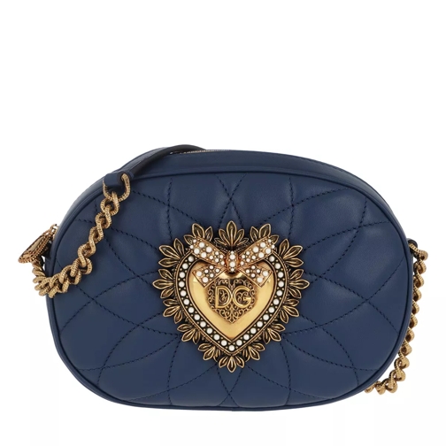 Dolce&Gabbana Devotion Camera Bag Blue Sac à bandoulière