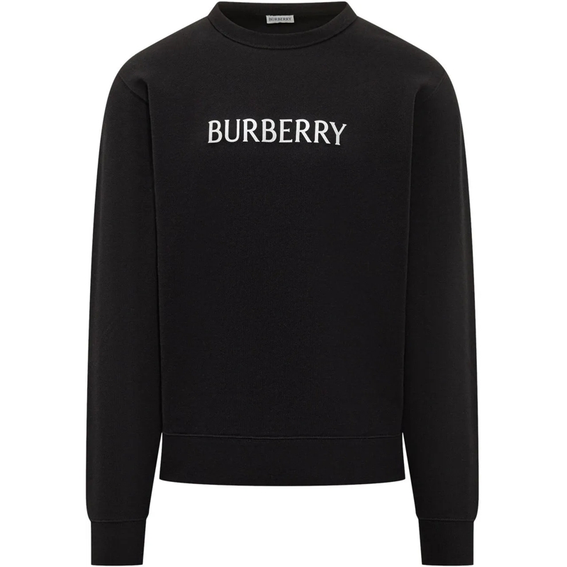 Burberry  Felpa Sasha Con Logo Frontale schwarz