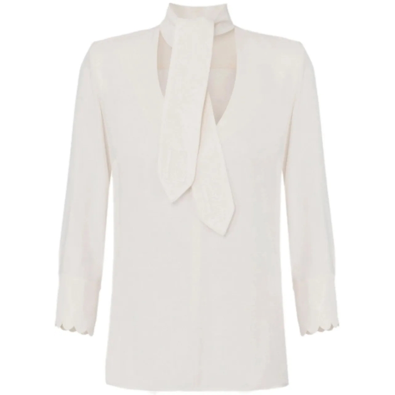 Elisabetta Franchi Chemisier Shirts Latte braun
