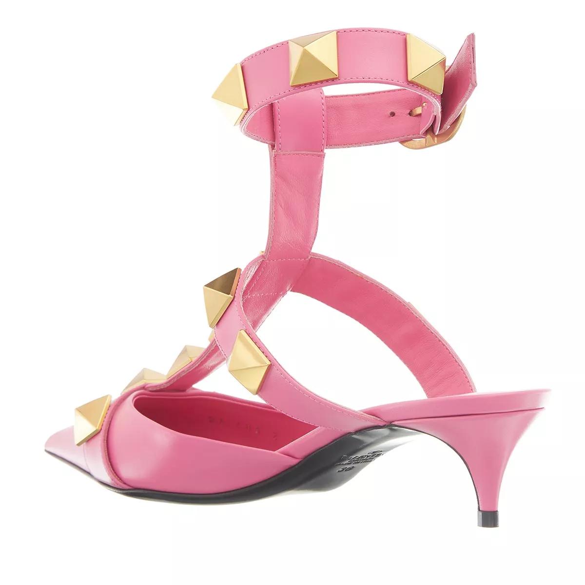 Pink valentino best sale rockstud sandals