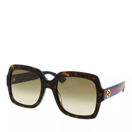 Gucci GG0036Sn-004 54 Woman Acetate Havana-Blue-Brown Sunglasses