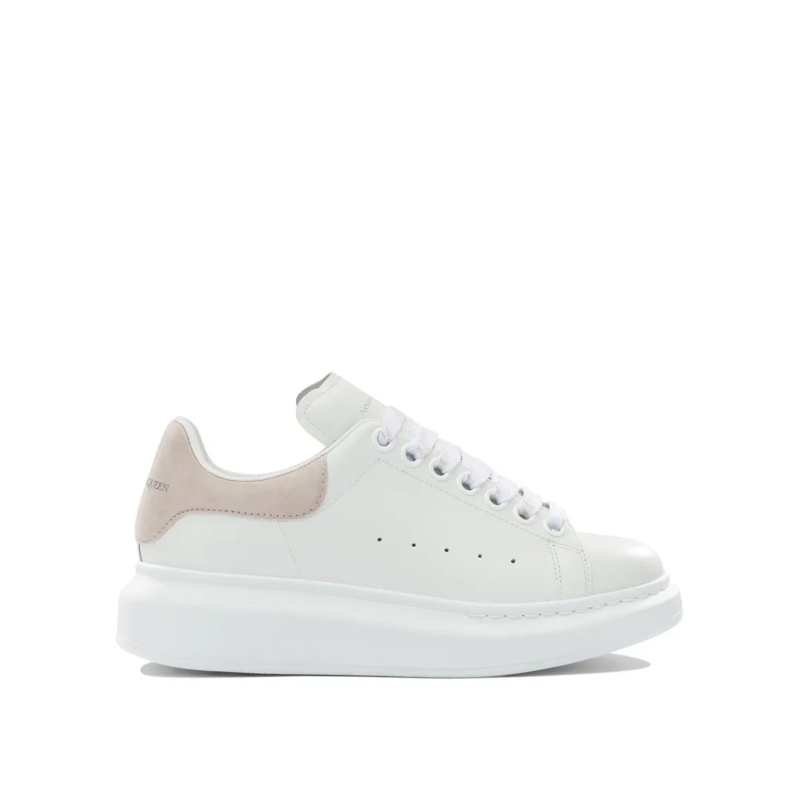 Alexander McQueen Sneaker basse Minimalist White Leather Sneakers With Sculpted Ru White