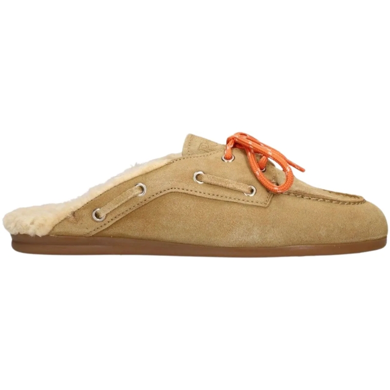 POSA Loafer Posa Suede Loafers Beige Boatloafer Mule-fur beige