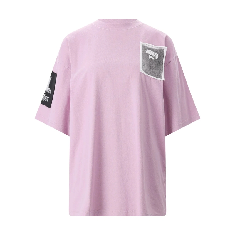 Balenciaga T-Shirt T-Shirt aus Baumwolle pink
