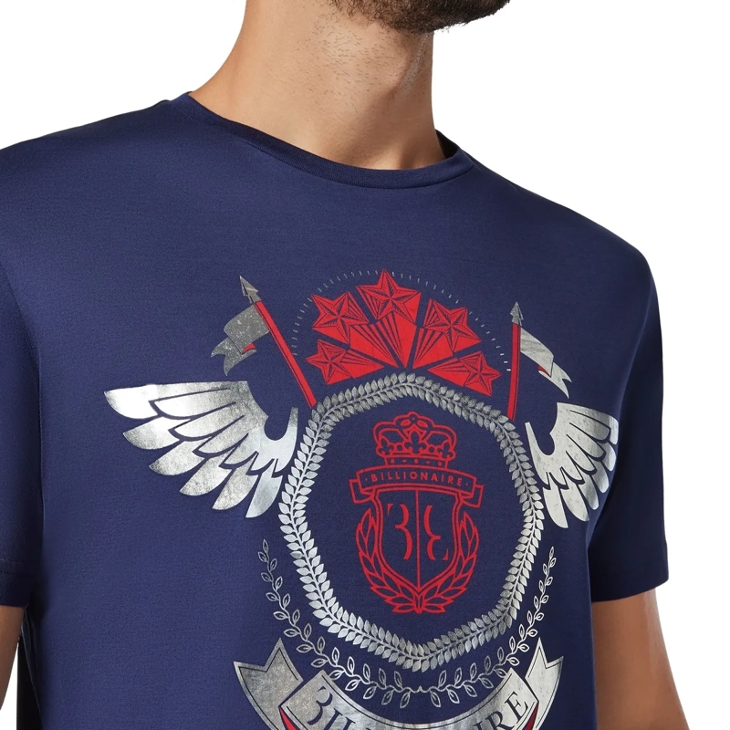 BILLIONAIRE T-Shirt T-Shirt Crest dunkel-blau(Image 4)