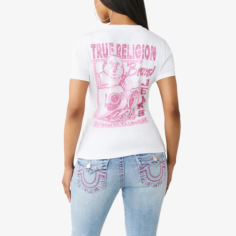 True Religion T-Shirt T-Shirt BUDDHA weiss(Image 4)