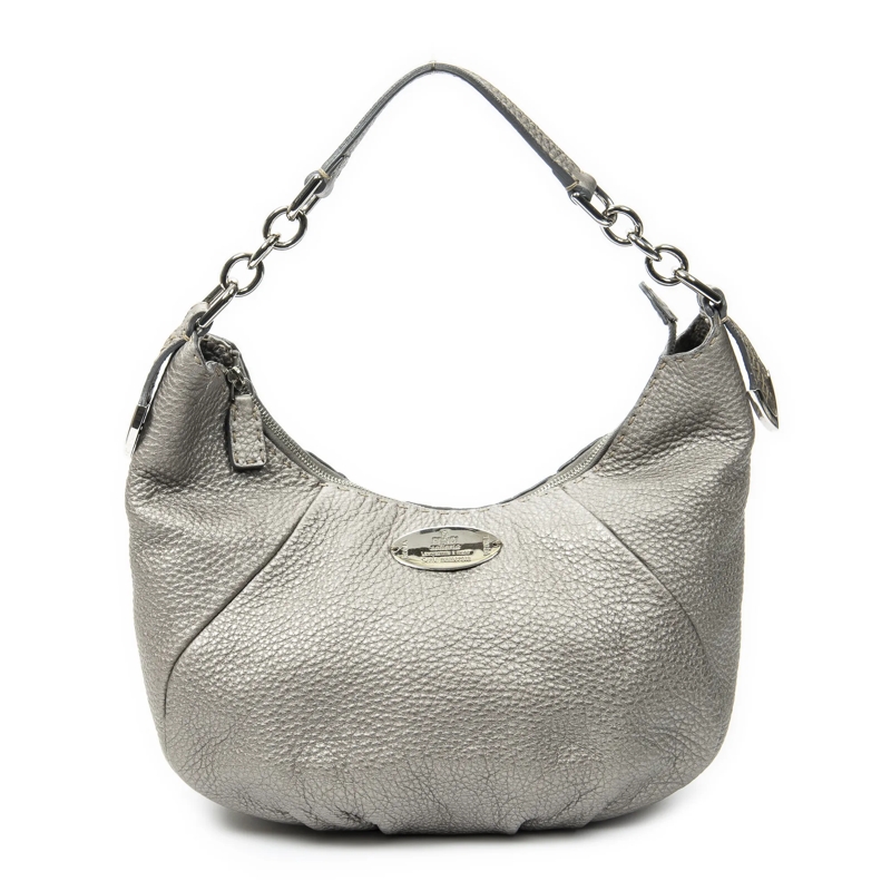 Fendi Crossbody Bag Selleria Hobo silber