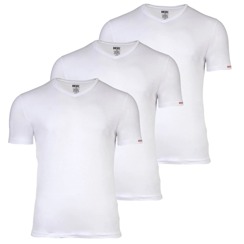 Diesel Hemd Drei einfarbige T-Shirts für Herren von der Marke  weiss