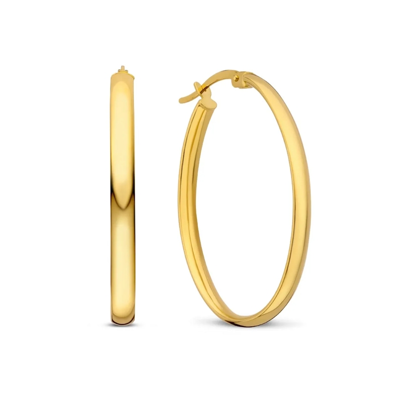 Isabel Bernard Créoles Rivoli Flori 585 Gold Ohrringe Gold