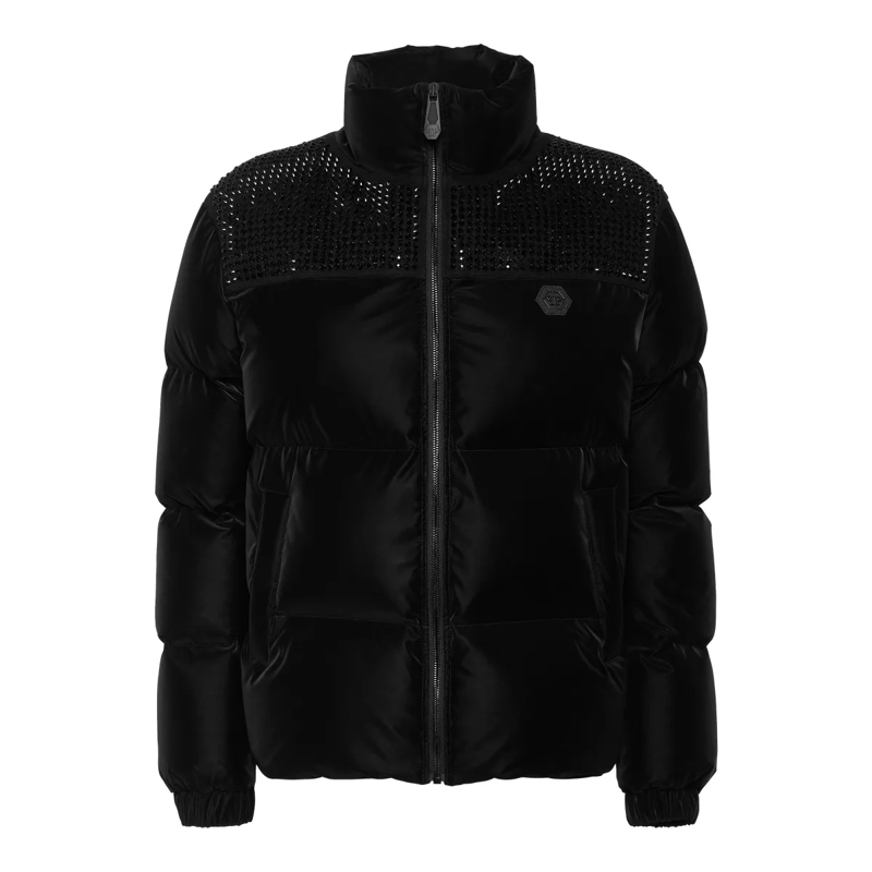 Philipp Plein Daunenjacke Jacke Verziert schwarz