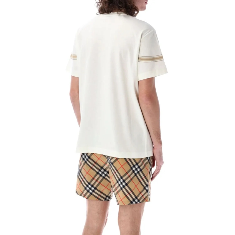 Burberry T-shirt Striped Cotton T-Shirt White