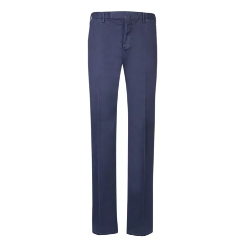 Incotex Cotton-Blend Trousers Blue 