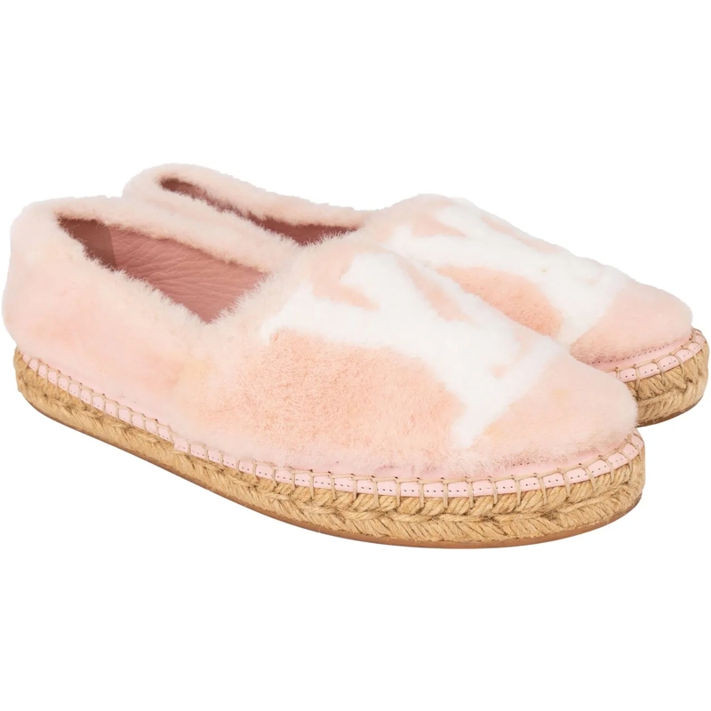Louis Vuitton Espadrilles Louis Vuitton Pink Shearling Espadrilles (37) mehrfarbig