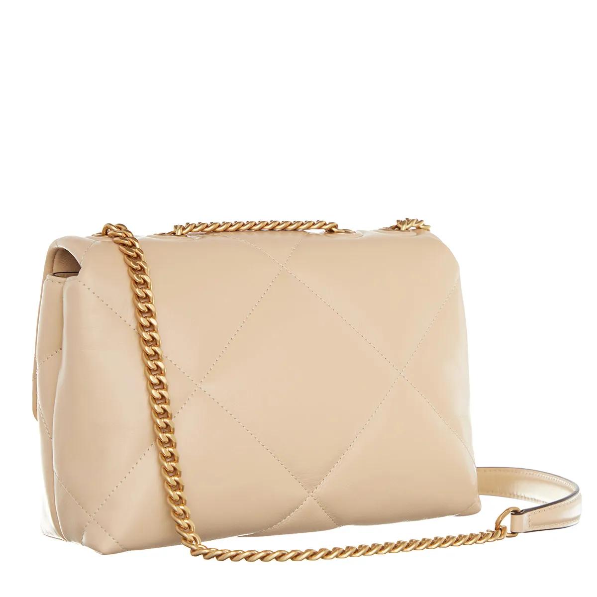 TORY BURCH Hobo bags Kira Diamond Quilt Small Convertible Shoulder Bag in beige