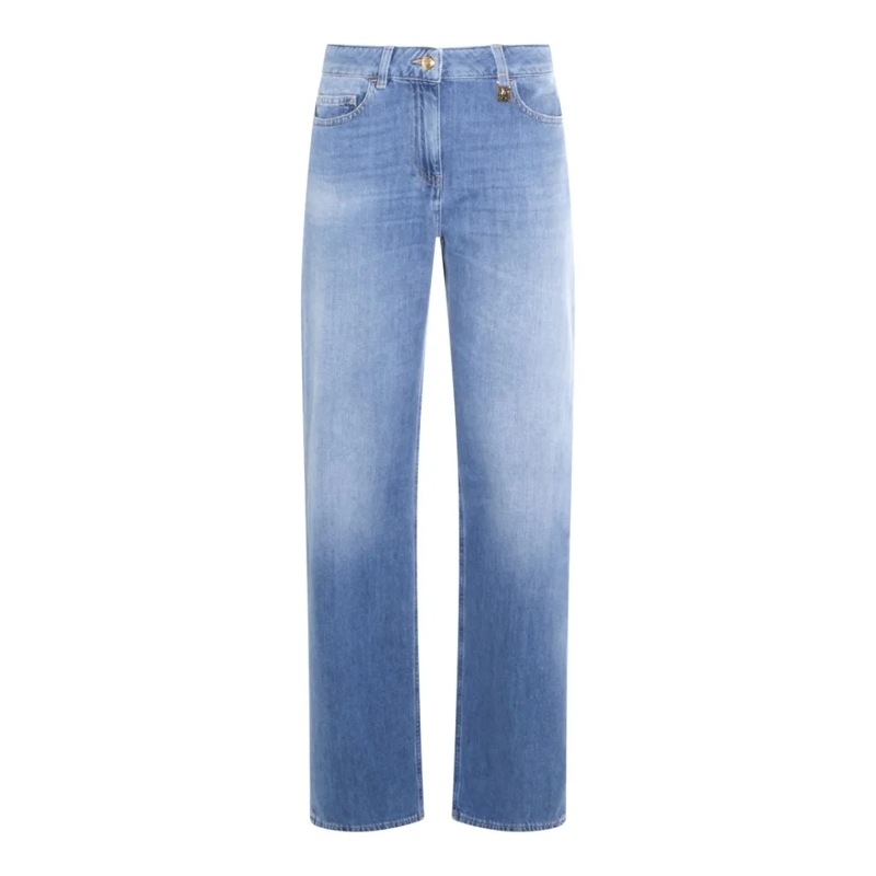 Elisabetta Franchi Jeans Straight-Cut Denim Jeans Blue