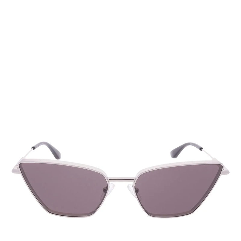 Alexander McQueen Sonnenbrille AM0501S-001 Silver-Silver-Grey(Image 4)
