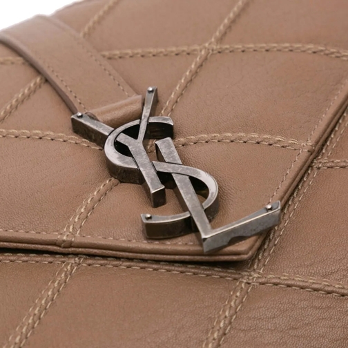 Saint Laurent Sac à bandoulière 2017 Medium Quilted Diamond Calfskin Monogram Coll braun (Image 2)