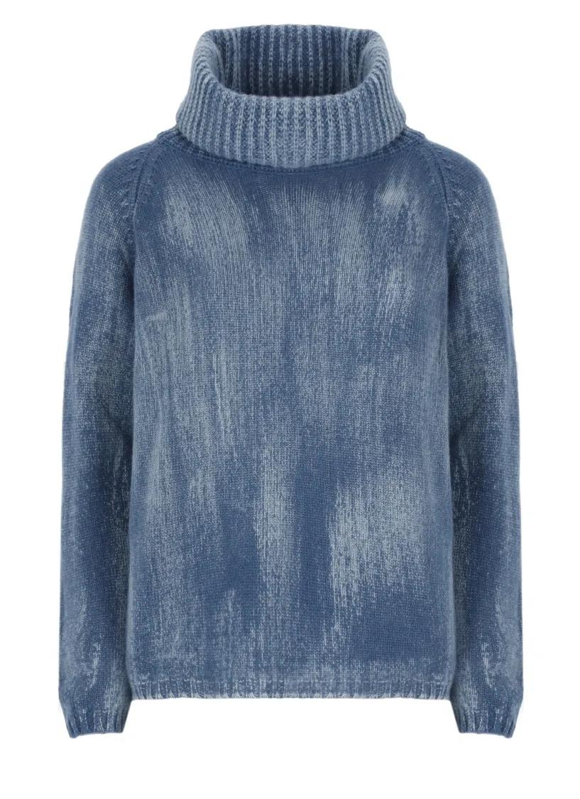 CALIBAN - Cashmere Sweater - Größe S - blau