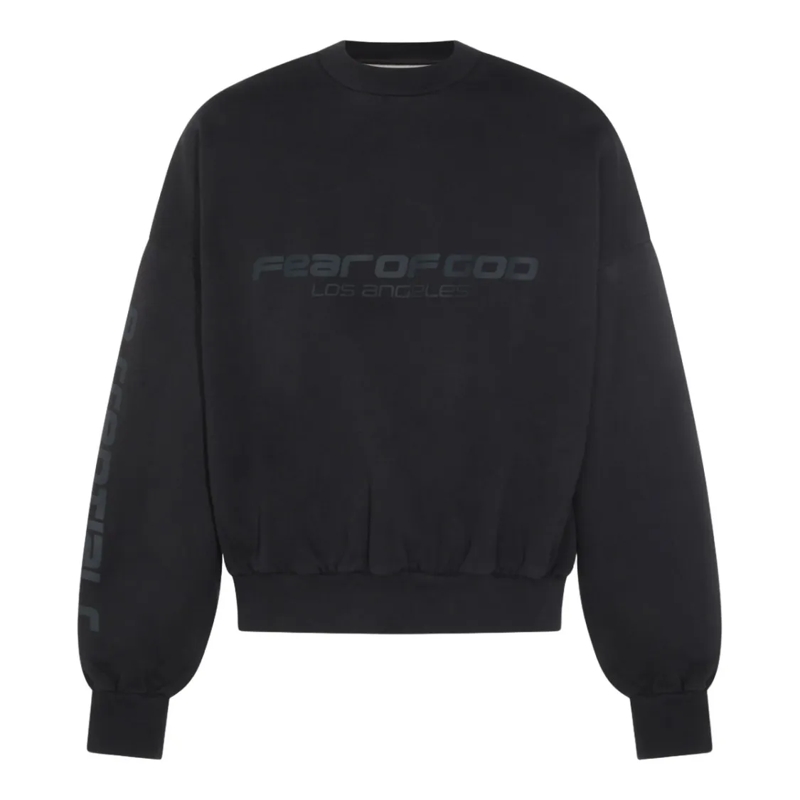 FEAR OF GOD  Ribbed-Cuff Classic Knit Sweatshirt Black