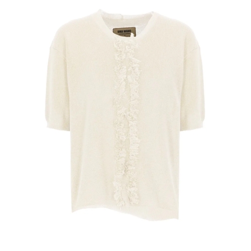 Uma Wang Pullover Ivory Cotton And Silk Sweater Neutrals
