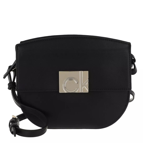 Calvin Klein Flap Saddle Bag Black Saddle Bag