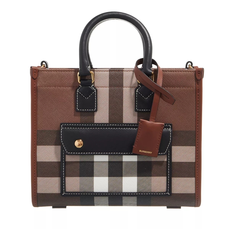 Burberry tote leather sale