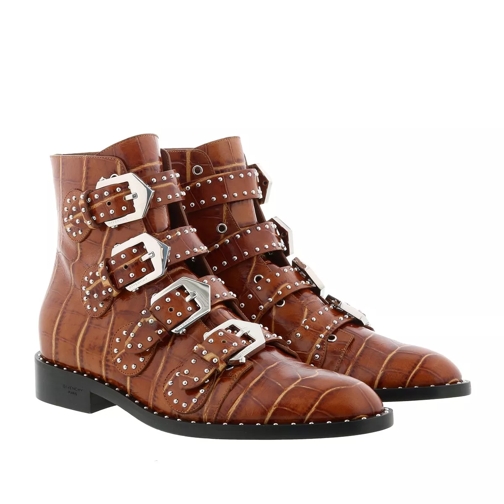 Givenchy Studded Ankle Boots Leather Brown Stivaletto alla caviglia