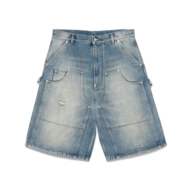 Moschino Legere Shorts Faded Blue Denim Shorts Grey
