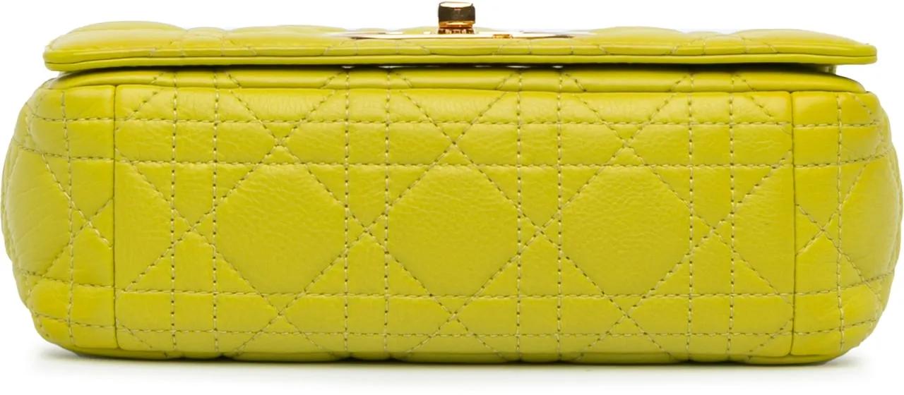 Thumbnail - Christian Dior Hobo Bags - 2021 Small Calfskin Cannage Caro Bag - Gr. unisize - in Gelb - für Damen