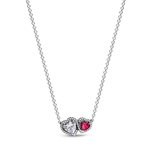 Pandora Kurze Halskette Hearts sterling silver collier with cherries jubil Sterling silver