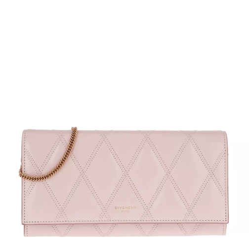 Givenchy GV3 Wallet On Chain Leather Pale Pink Wallet On A Chain
