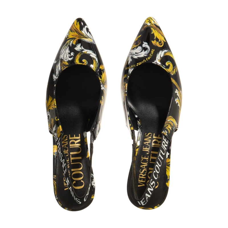Versace Jeans Couture Pumps Fondo Scarlett Dis. S52 Black + Gold(Image 6)