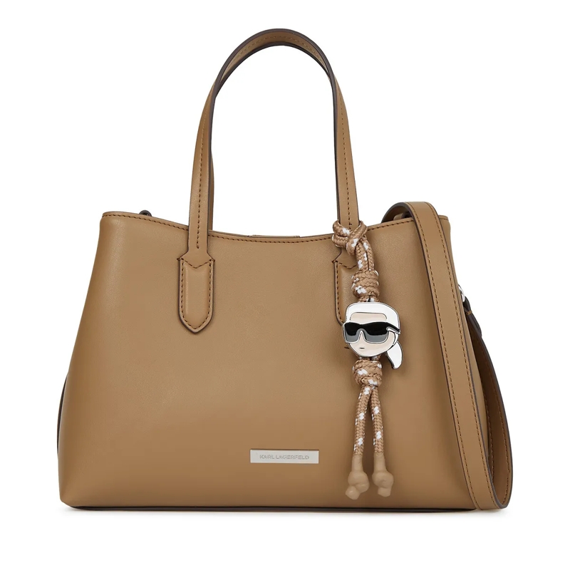 Karl Lagerfeld Shopper Ikon Glatte kleine Tote Bag braun