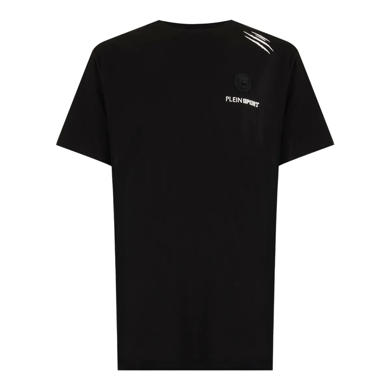 Plein Sport T-Shirt T-Shirt Rundhalsausschnitt Ss Scratch schwarz