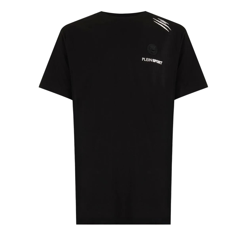 Plein Sport T-Shirt T-Shirt Rundhalsausschnitt Ss Scratch schwarz