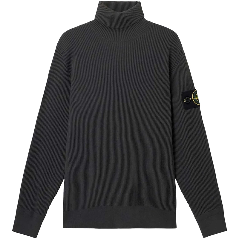 Stone Island T-Shirt Heren Turtleneck Sweater Grijs grau