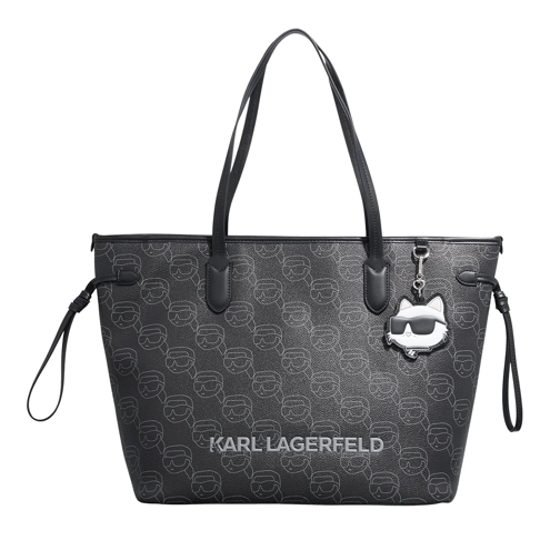 Karl Lagerfeld Shopping Bag Ikon  Mono Cc Lg Tote Nft Aop Black