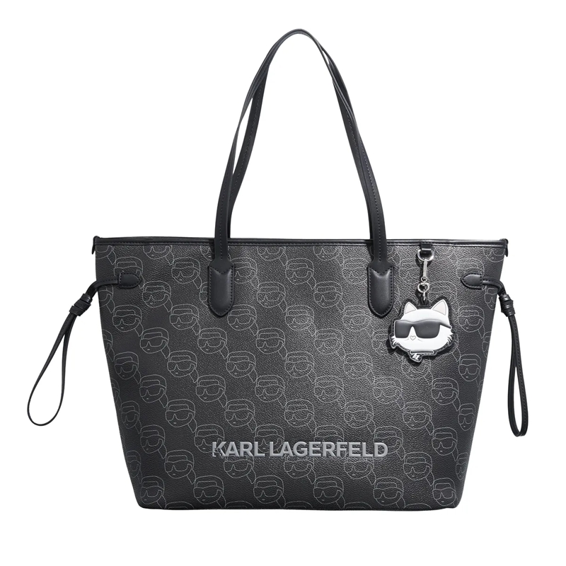 Karl Lagerfeld Shopper Ikon  Mono Cc Lg Tote Nft Aop Black